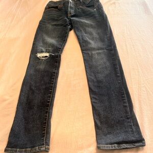 EUC! Boys Gap Denim size 12 Distressed Jeans Stretch Skinny